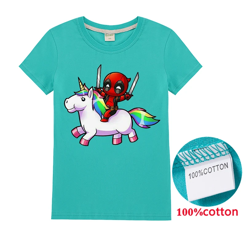 T1232 Deadpool/Детская куртка на молнии; забавная толстовка с капюшоном; Новинка года; одежда; топы; футболки для мальчиков; хлопковая Футболка для девочек; Детский свитер Unicom - Цвет: T1232