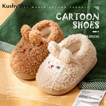 

Kushyshoo Toddler Shoes Girl 2020 Fashion Animal Prints Solid Color All-match Baby Shoes Shallow Soft Non-slip Warm Cotton Shoes