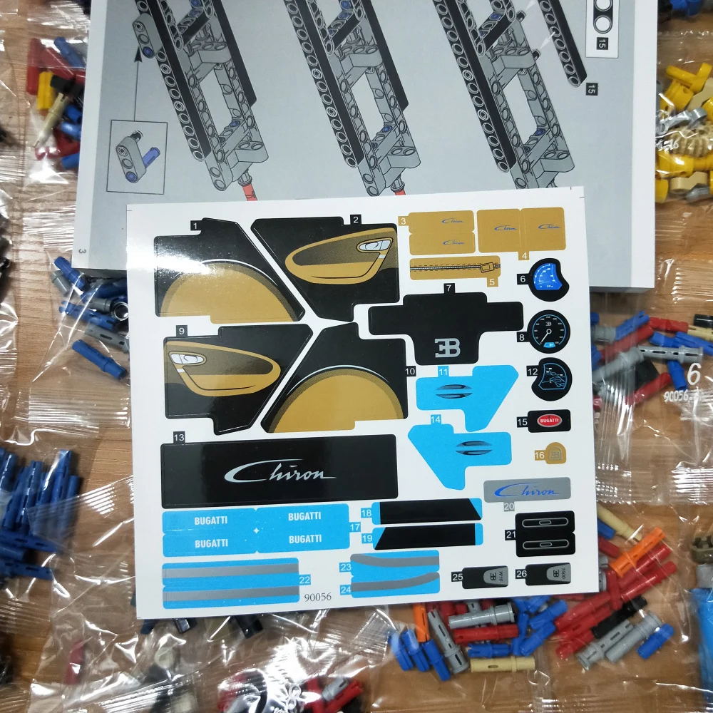 Bugatti чугун модификация RC двигатель совместимый IEGOset 42083 20086 technic MOC гоночный автомобиль строительные блоки игрушки подарки