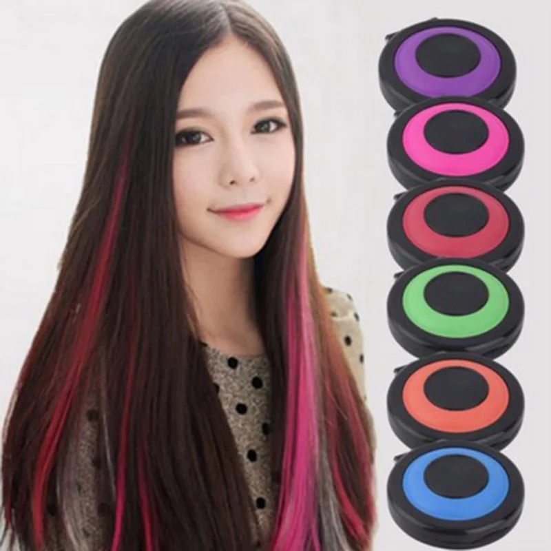 Temporary Hair Dye Powder Set Reusable Portable Washable Fast Safe