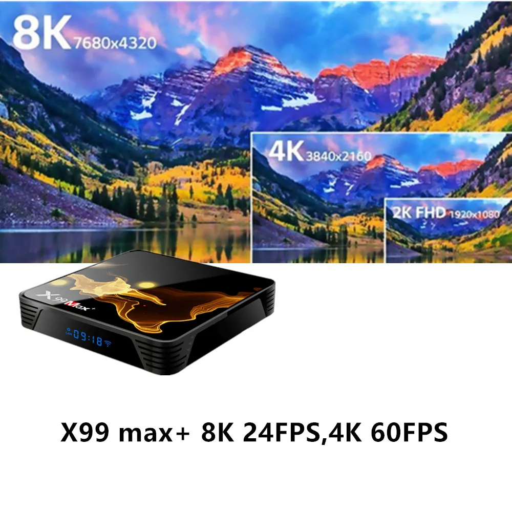 Новинка X99 MAX Android Smart tv Box 4 ГБ ОЗУ 64 ГБ 32 ГБ Wifi медиаплеер 4K для Google Youtube телеприставка Ip tv подписка