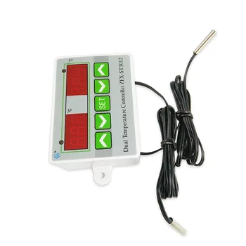 

DC 12V ZFX-ST3012 LED Digital Dual Thermometer Temperature Controller Thermostat Incubator Microcomputer Dual