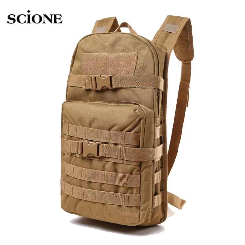 Mochila Molle para bicicleta, bolsa táctica de viaje para acampar, senderismo, ciclismo, mochila de hidratación al aire libre para correr y ciclismo