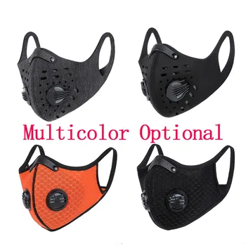 

WEST BIKING Cycling Face Mask Sport Training Mask PM2.5 Anti-pollution Activated Carbon Filter Washable Mask Running Mask