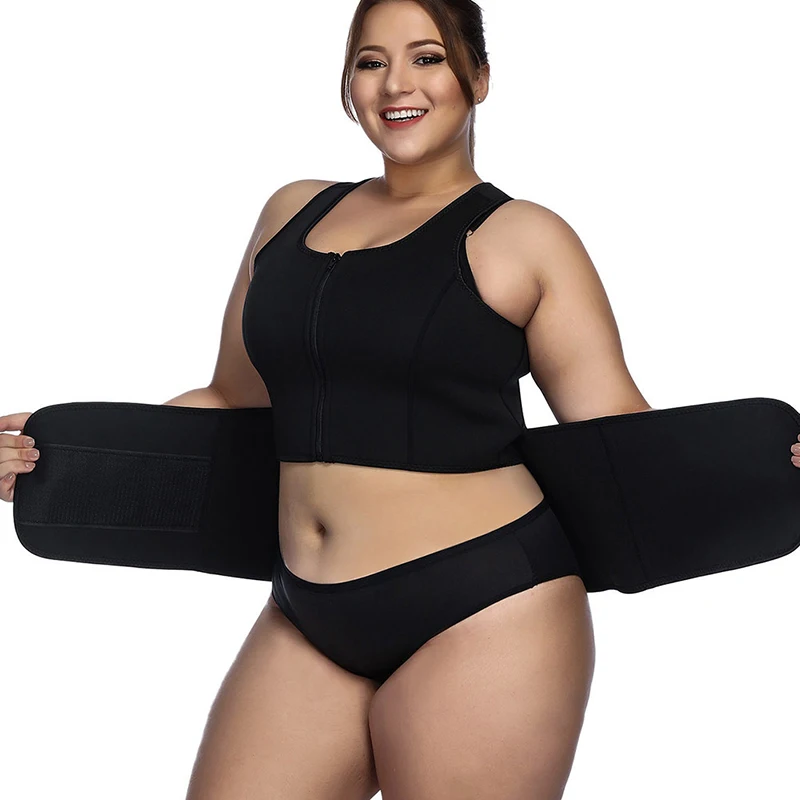 

5pcs/lot Plus Size S-5XL Neoprene Shapewear Waist Slimming Modeling Zipper Velcro 2 in 1 Body Shaper Weight Loss Women Corset