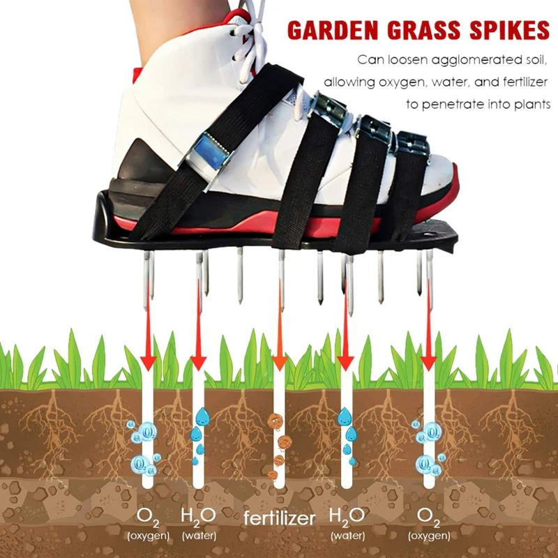 Садовый аэратор; сандалии; 1 пара; 3 ремешка; Прочная удобная обувь с ...