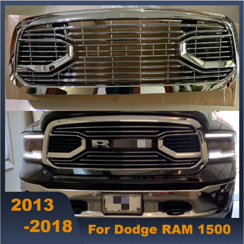 High Quality ABS Front Middle Grill Racing Grills Full Good Quality Chrome Fit For Dodge Ram