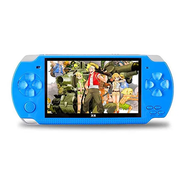 Blue Новая Ретро игровая консоль 4,3 дюймов Встроенный 8 Гб для psp/MP4 видео/MP5/камера/Электронная книга портативный Ретро игровой плеер - Цвет: Blue