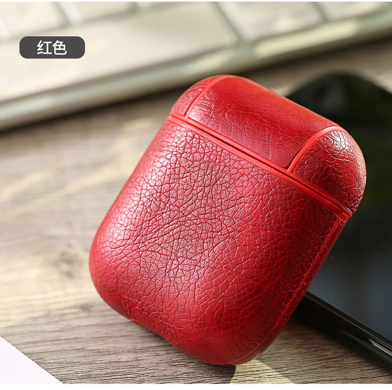 Для Apple Bluetooth чехол для гарнитуры Airpods кожаный роскошный чехол серии модный бизнес кожаный Airpods чехол canbe заказной логотип