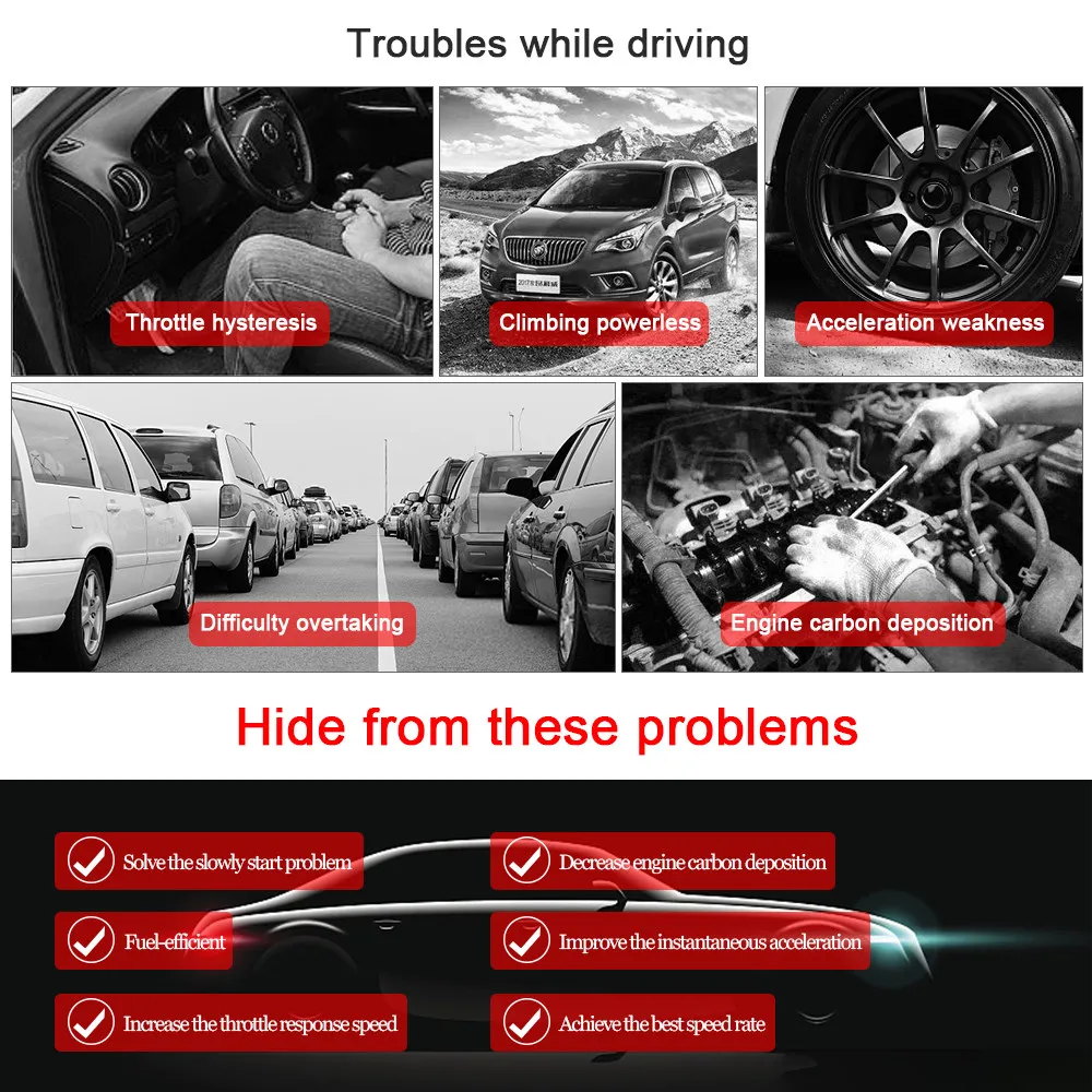 New 9-Drive Car Electronic Throttle Controller Racing Accelerator Potent Booster For All Cars Tuning Parts Accessory