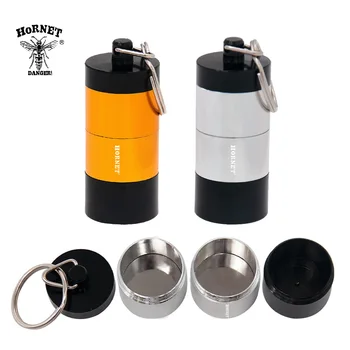

HORNET Stash Jar- Airtight Smell Proof Aluminum Herb 4 Piece Container Spice Case Tobacco Box " You Can Assemble It Yourself "