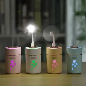

280ml 3in1 car color light mini usb lucky grass mist maker air purify diffuser humidifier