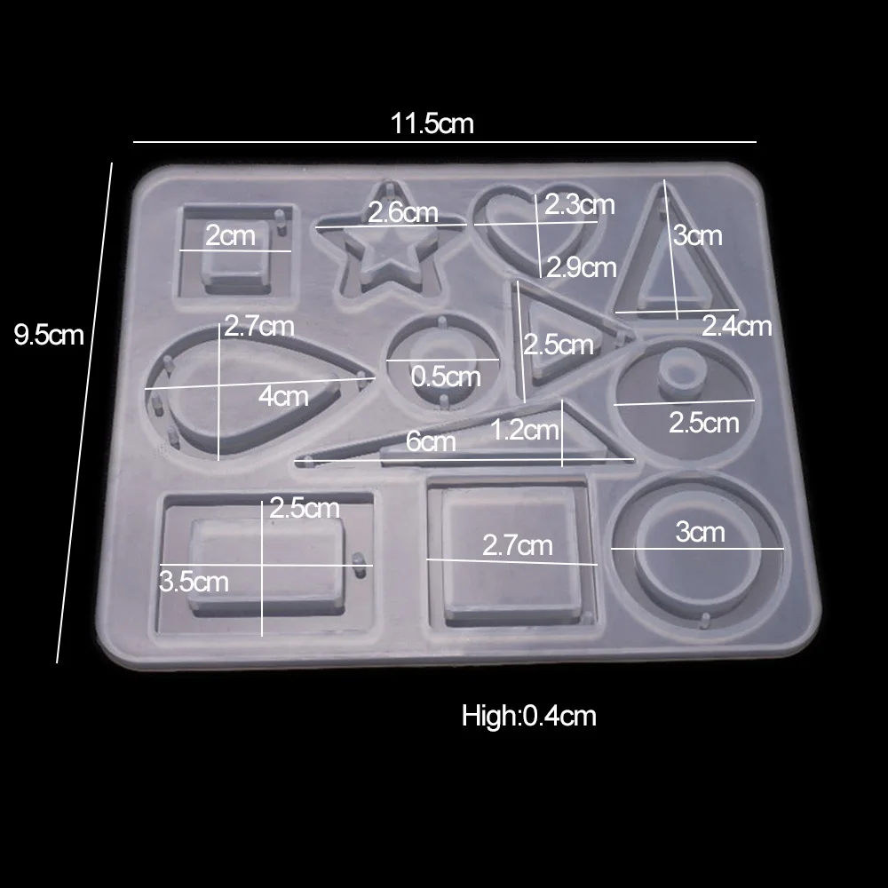 1pcs Multi-Style Silicone Resin Mold DIY Necklace Jewelry Charms Pendant Tool For DIY Jewelry Accessories Making