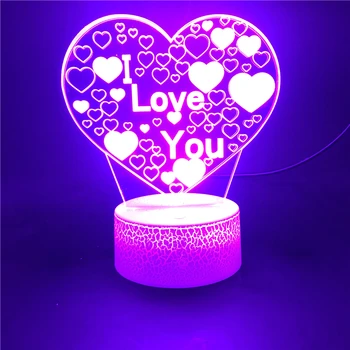 

Bluetooth Base Heart Shape I Love You Pretty Gift for Volunteer Bright Base LED Night Light Decor Birthday 7 Color with Remote