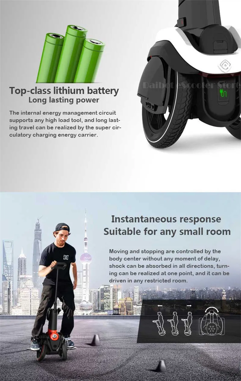 I-ROBOT-GO two wheels balancing vehicle Stand and sit adult foldable electric scooter self-banlance Body feeling vehicle (9)