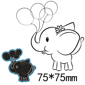 

7.5*7.5cm Creative letter Lovely Baby new Metal Cutting Dies for card DIY Scrapbooking stencil Paper Craft Album template Dies