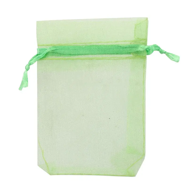 

100 Pcs Organza Wedding Favour Bags Jewellery Pouches Green