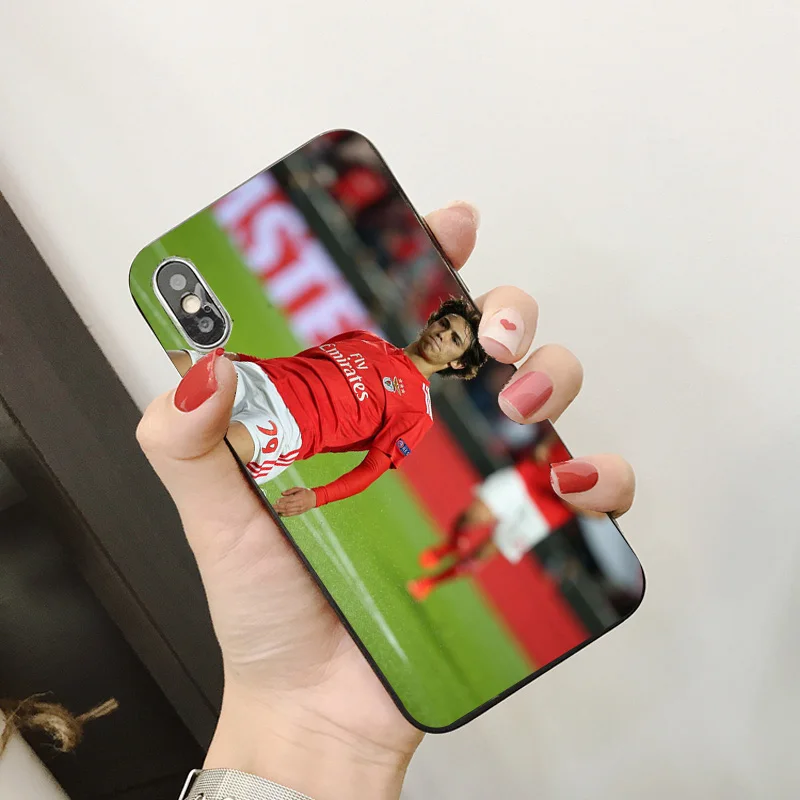 Чехол для телефона Joao Felix для iphone, чехол Atletico Madrid DIY, черный мягкий чехол из ТПУ для iphone 11Pro X XR XS MAX 7 8 7plus 6 6S 5S SE