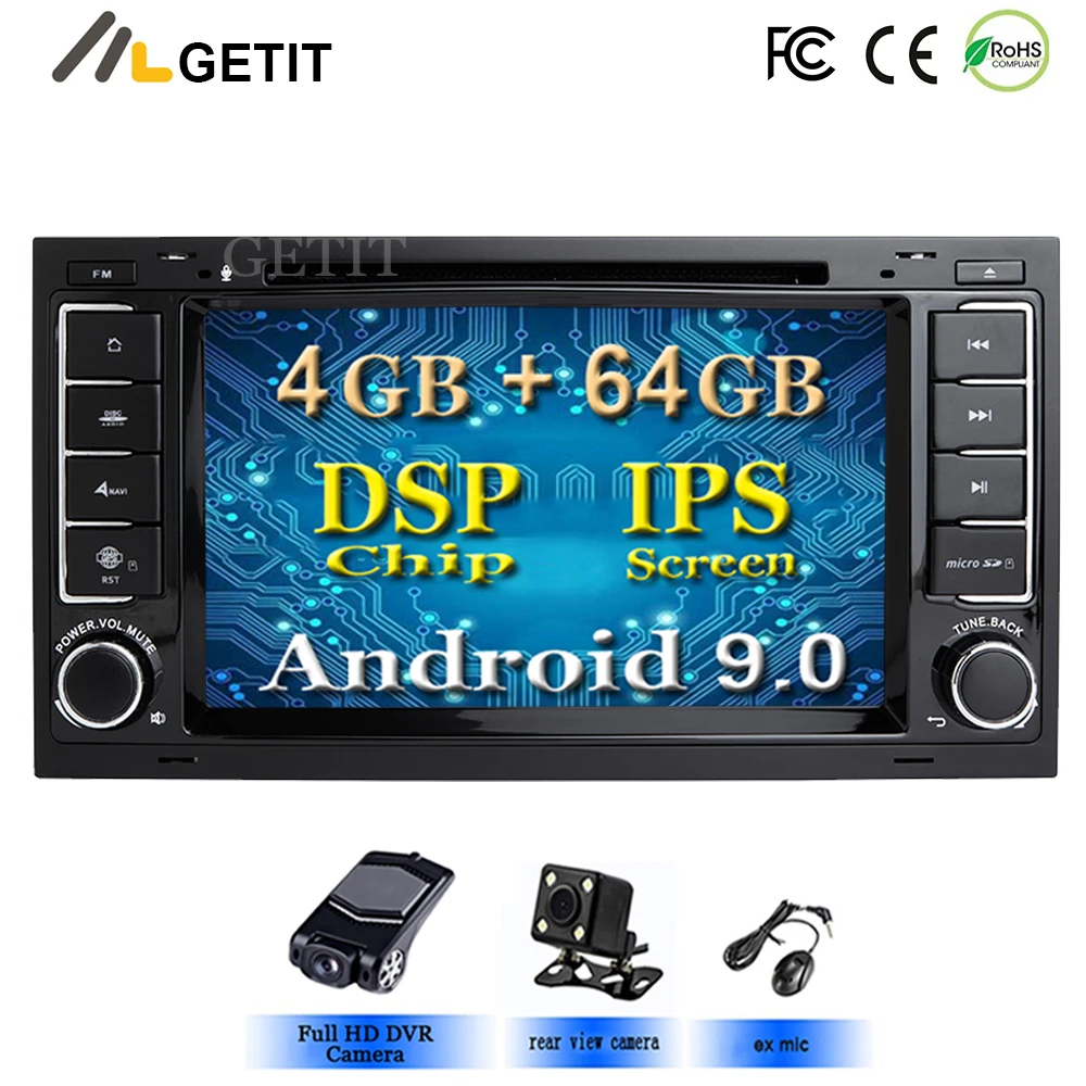 Clearance DSP Chip IPS Android 9.0 4G 64G CAR GPS For VW Volkswagen Touareg T5 Transporter Multivan dvd player radio multimedia navigation 0