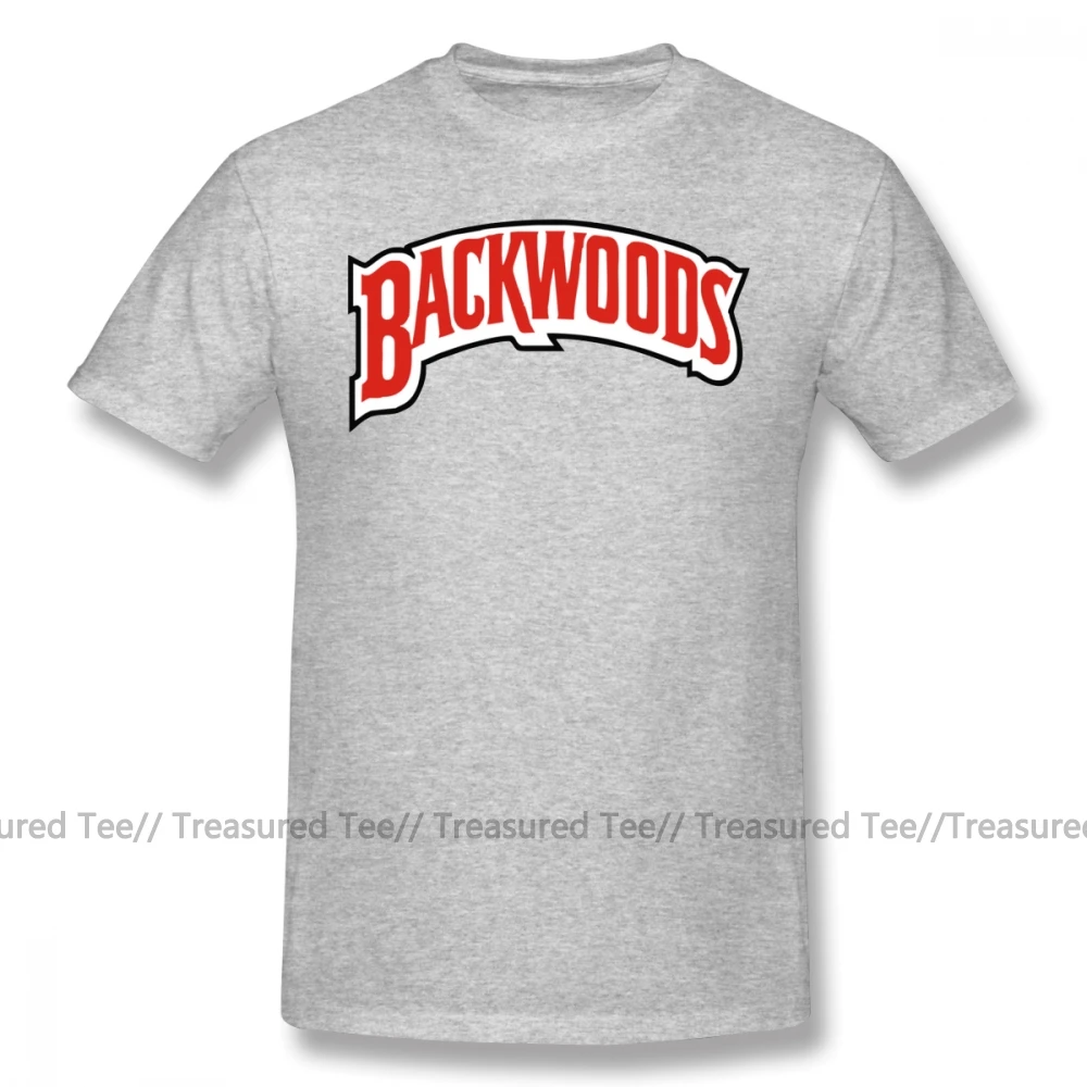 Футболка с логотипом Backwoods, Классическая футболка из 100 хлопка, забавная Мужская футболка с коротким рукавом и графикой
