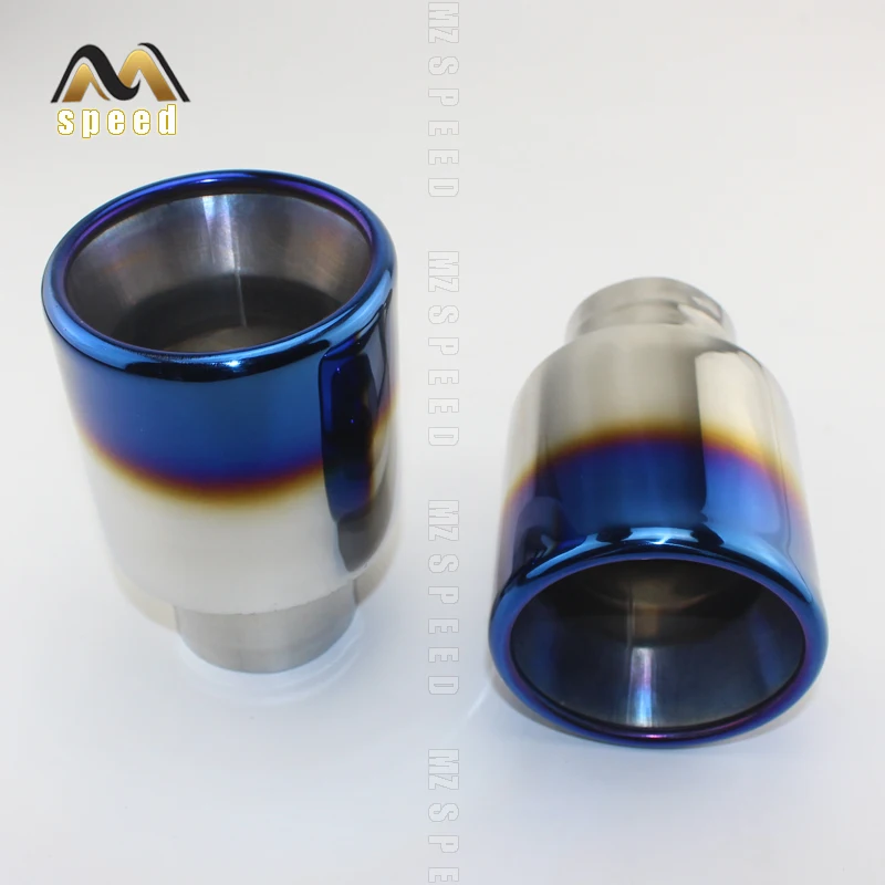 

accessories Car Style stainless steel universal exhaust system end pipe+car exhaust tip 1 piece