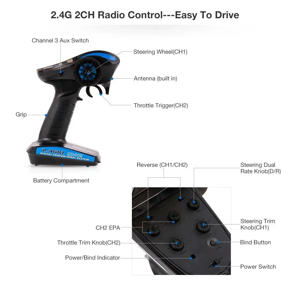 HobbyLane RGT 86100 1/10 2,4G 4WD RC Рок-гусеничный