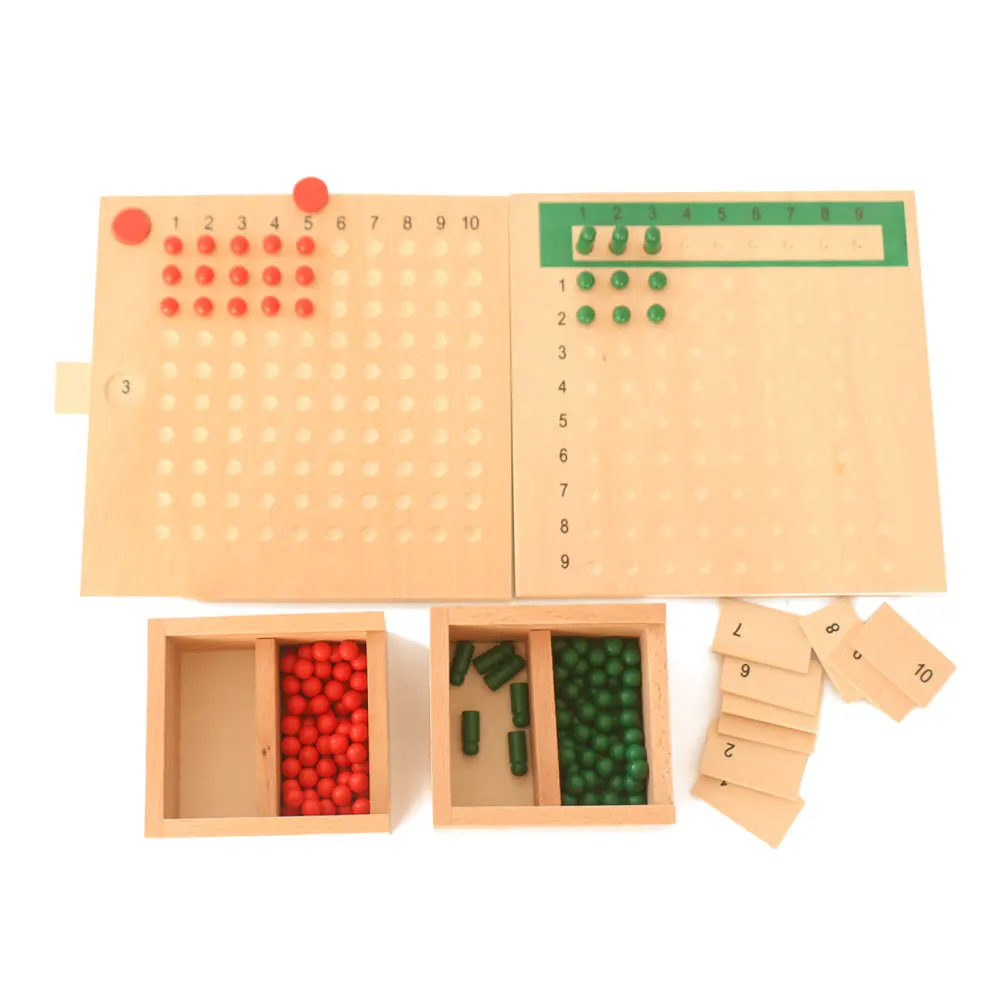 

Montessori Teaching Aids Young STUDENT'S Mathematics Toy Montessori Children Intelligence Toy Industry Version Multiplication An