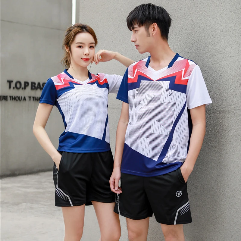 New Tennis Sports Short Sleeve Clothing Women's Tops badminton T-Shirt+shorts 