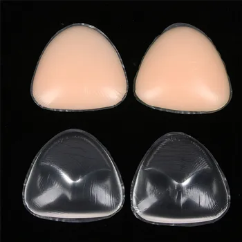 

Hot Sale Silicone Triangle Bikini Swimsuit Bra Insert Pads Invisible Push Up Breast Enhancer Underwear Removable Women Bra Pad