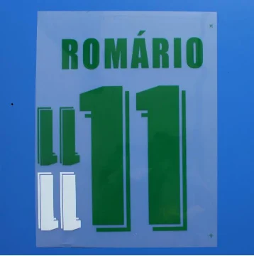 1994 Винтаж Бразилия № 11 Romario печатный номер футбол штамповки патч значок