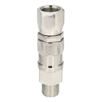 

1/4Inch Hose Connector Straight Swivel Joint for Airless Paint Spray Tool