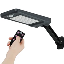 Садовый дорожный свет PIR настенный практичный Путь дистанционного управления открытый профессиональный солнечный светильник датчик движения ярд затемнения 60LED