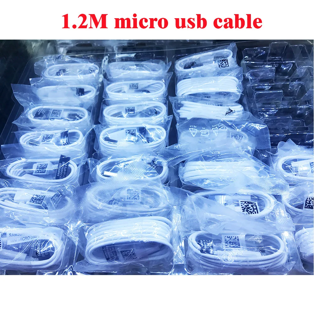 10 шт. оригинальный S6 Micro USB кабель 1 2 м для передачи данных с плетеной быстрой