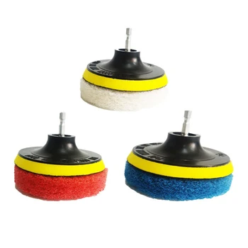 

5 Pcs Bathroom Cleaning Brush Drill Accessories Nylon Powered Scrub Pad Tool Set