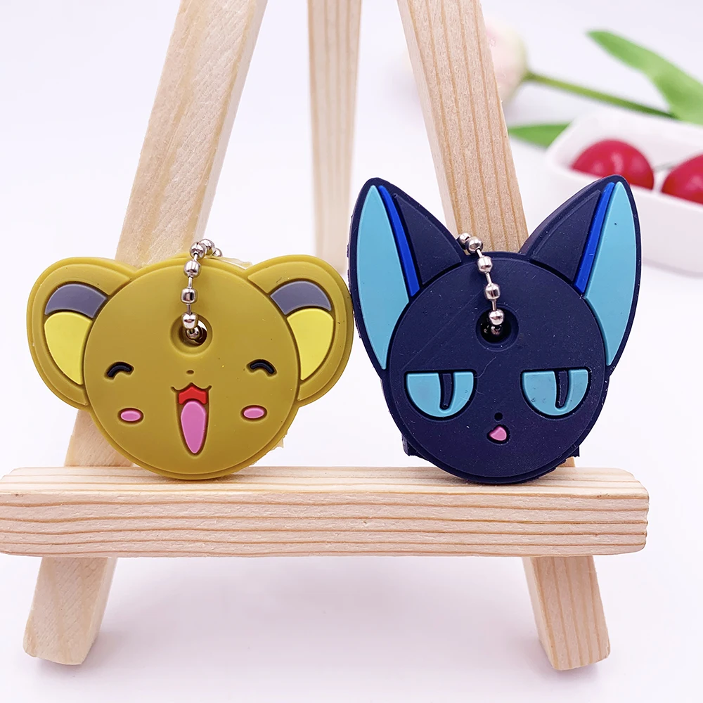 K0088-37 2 шт./компл. футляр из силикона с милым рисунком из мультфильма защитный ключ чехол Крышка для ключей Управление Пылезащитный чехол мелких предметов, косметики, органайзер для аксессуары и принадлежности для дома - Цвет: K0088-37