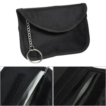 

Key Fob Signal Blocking Bag Auto RFID Blocking Holder Anti-hacking Security Bag for Car Keyless Entry Remote Fob Controller