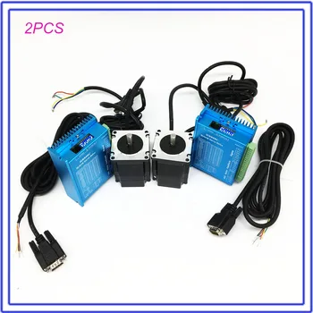 

Nema23 1.5Nm Closed Loop Hybird Stepper Motor Driver 214Oz.in 57MM DC DSP Cables Kits Encoder Easy Servo for CNC Router 2 Sets