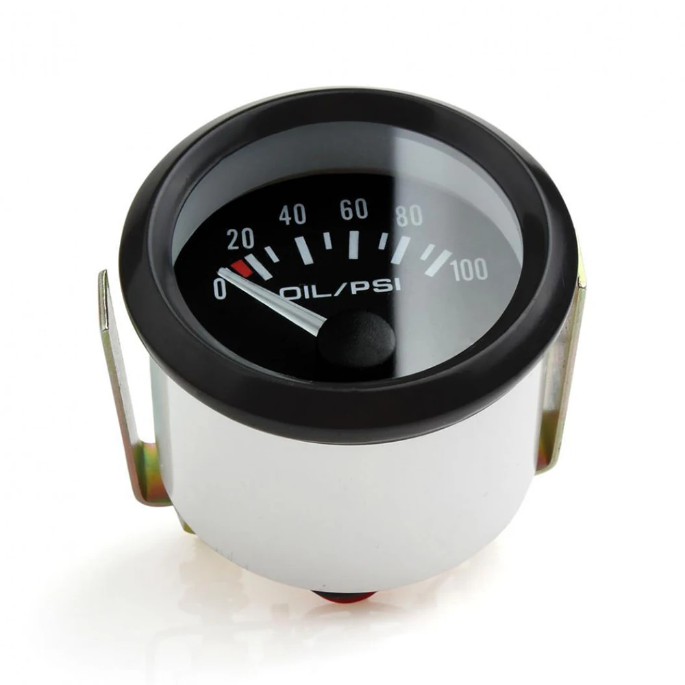

2Inch Pressure Gauge Oil guage Pressure Gauge 0-100 Press 0 - 100PSI 78g for automobile pro hot truch Black
