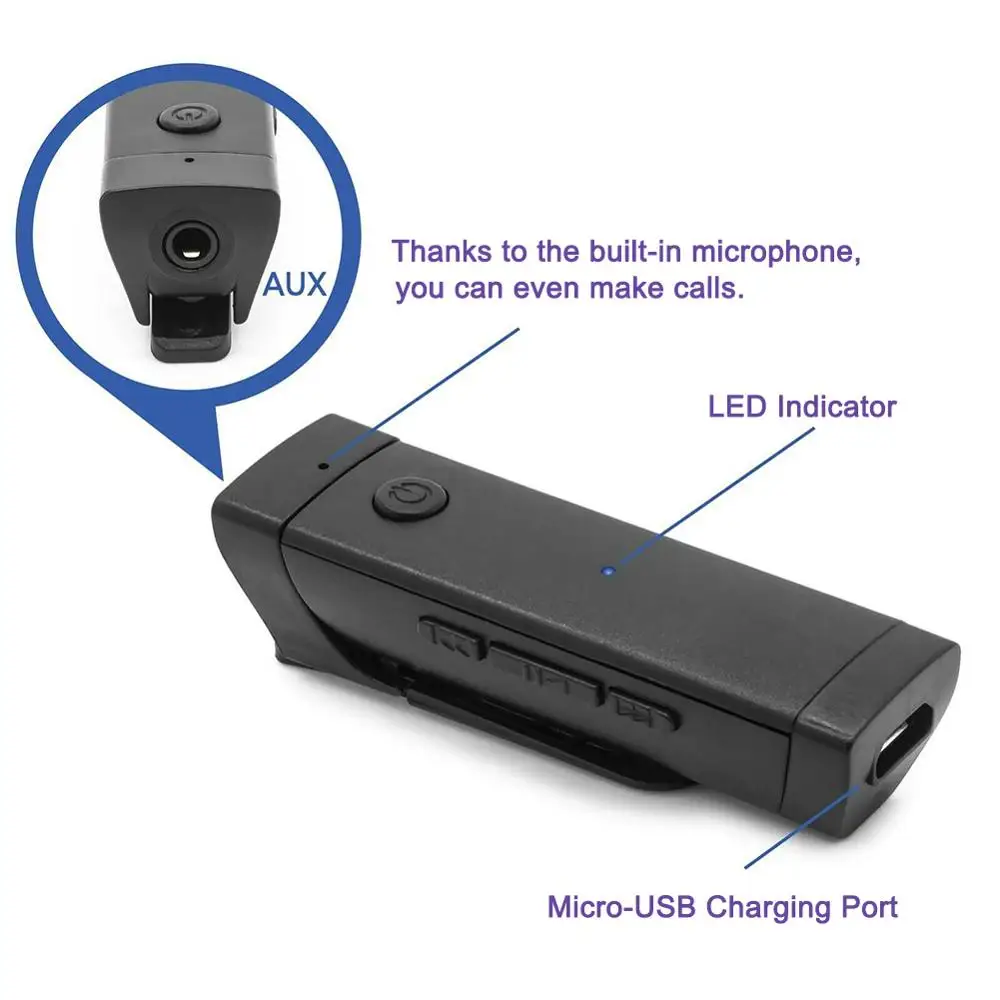 

Bluetooth 4.2 Receiver 3.5mm APTX LL AUX Adapter for Headphone Speaker Music Wireless Bluetooth 3.5 Jack Audio Receiver
