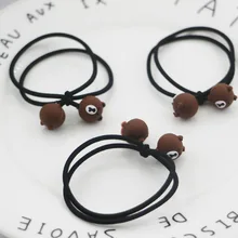 Стиль, корейский стиль, Детские аксессуары для волос, очень милая повязка для волос с героями мультфильмов, очаровательная, для маленьких девочек, двойная линия, эластичность головы