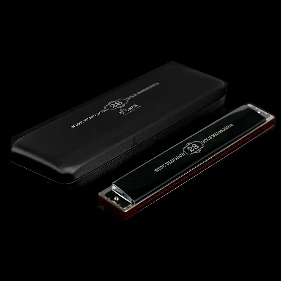 Swan 28 Hole Harmonica Polyphony Accent C Adult Students Beginners Professional Performce Harmonica diatonic harmonica,mouth harp