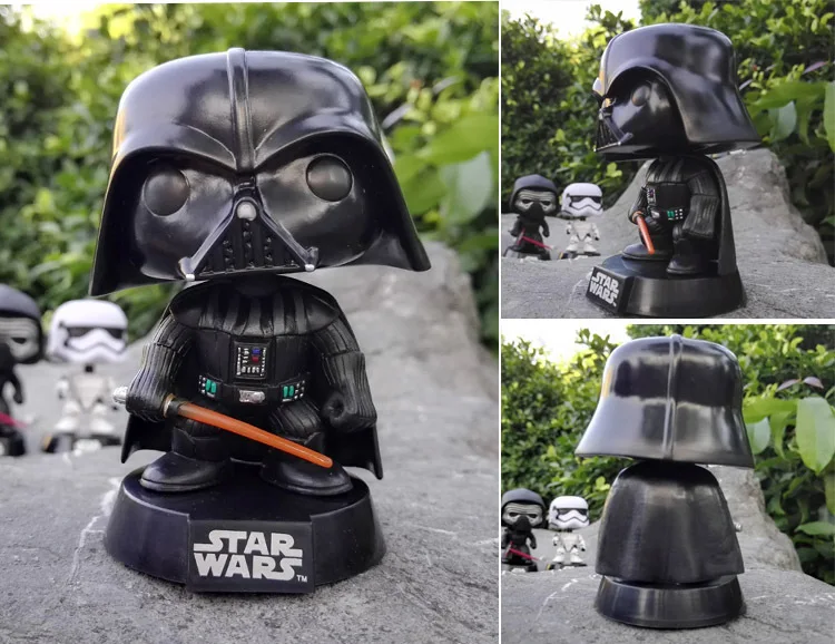 Funko персонажи поп Звездных войн с качающейся головой Боб Фетт Дарт Вейдер йода 10 см Виниловая фигурка игрушки - Цвет: 01 No Box