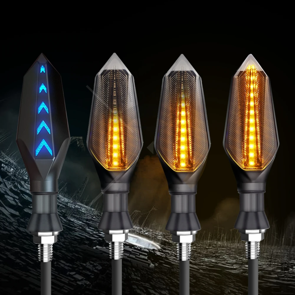 

Motorcycle Universal 12V LED Turn Signal Lights Signal Tail Light Accessories FOR Yamaha R1 R3 R6 MT 01 MT 03 MT07 MT09 TMAX-530