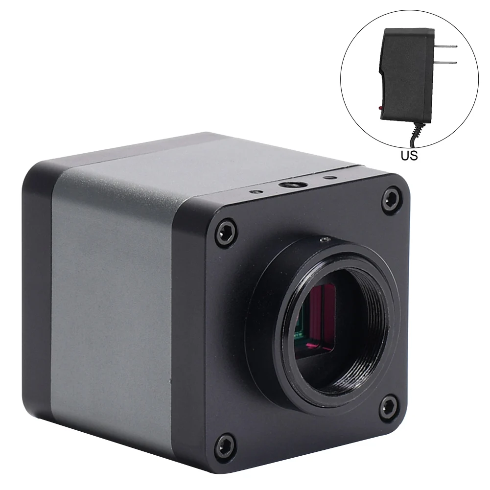 US Plug 48MP микроскоп камера HDMI 2K 60FPS промышленный микроскоп Цифровая видеокамера для промышленности TP899 - Цвет: US Plug