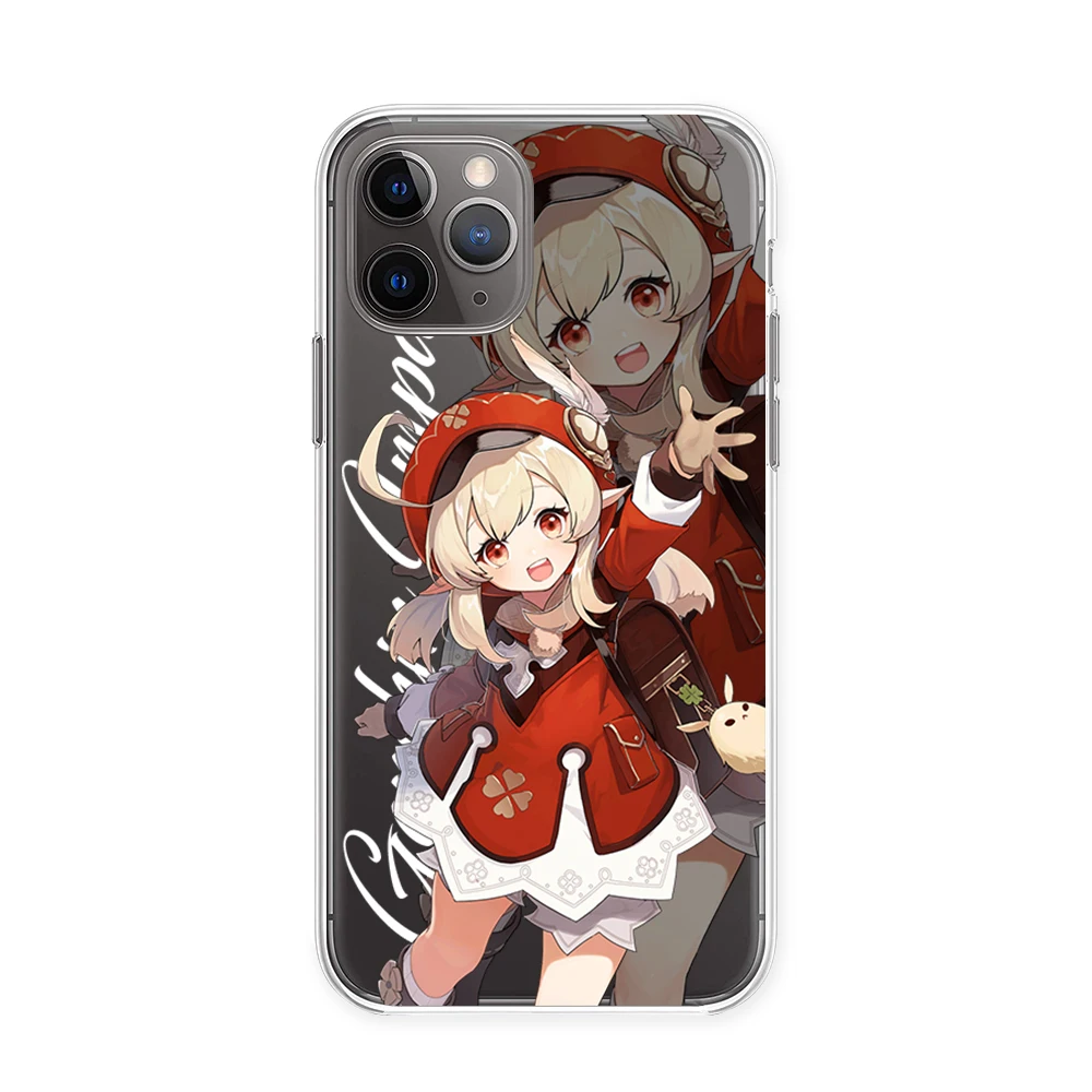 Hot Genshin Impact Transparent Mobile Phone Case For IPhone 13 12 11 Pro Max Xs X Xr 7 8 Plus Personality DIY Desin Clear Cover