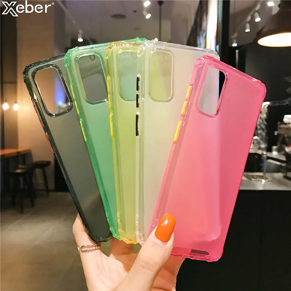 Защитный чехол для телефона противоударный Матовый Прозрачный Samsung Galaxy A50 A30 A70 A90