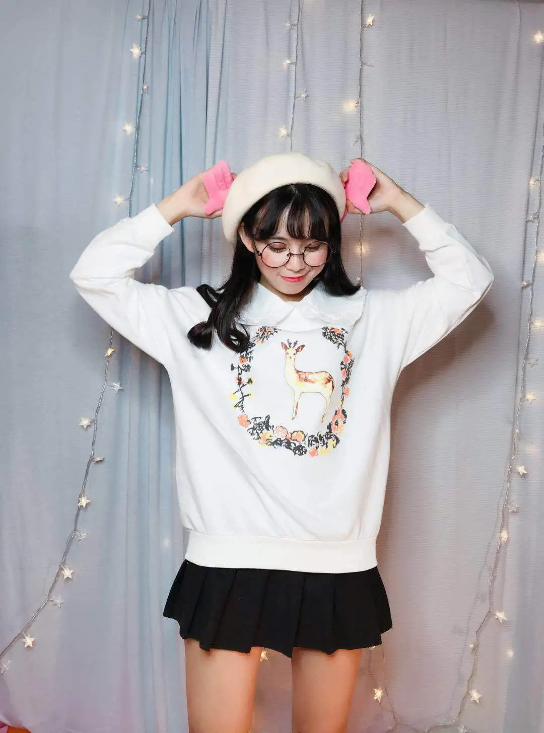 Merry Pretty женские милые толстовки осень зима с длинным рукавом Harajuku кофты дорогой печатные Рождественские толстовки пуловеры