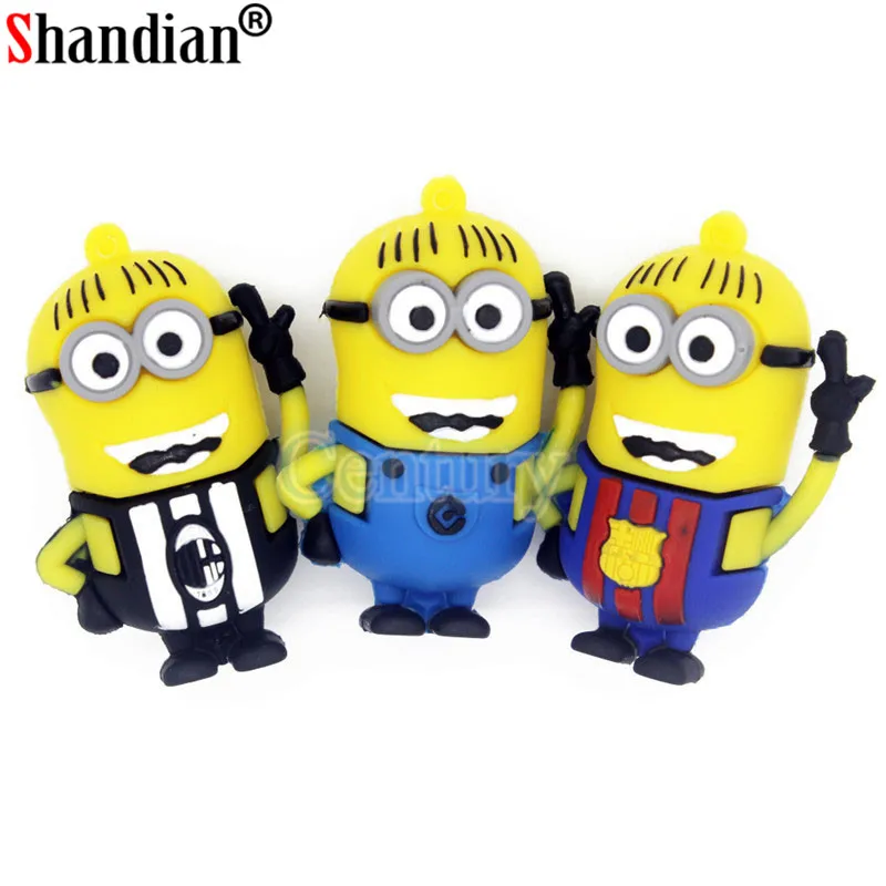 SHANDIAN горячая распродажа стильные usb флеш накопители minons Гадкий я 2 4 ГБ ~ 64 милые