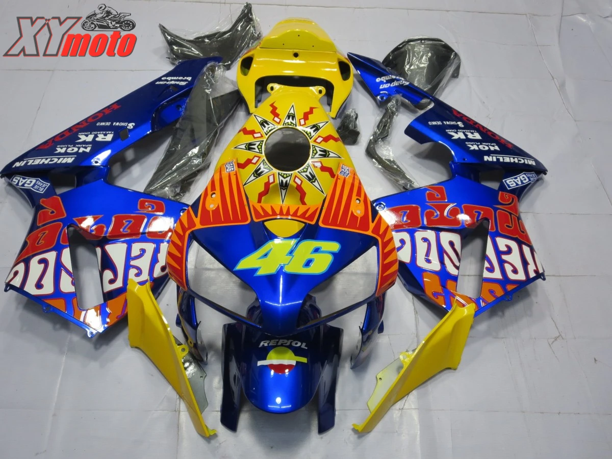 

ABS Fairing For Honda CBR600RR F5 2005-2006 05-06 Motorcycle Fairing Kit Bodywork Injection ABS Plastic 46 Yellow Blue