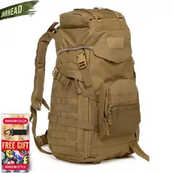 Mochila táctica militar de 60L para exteriores, bolsa de camuflaje para senderismo, Camping, asalto